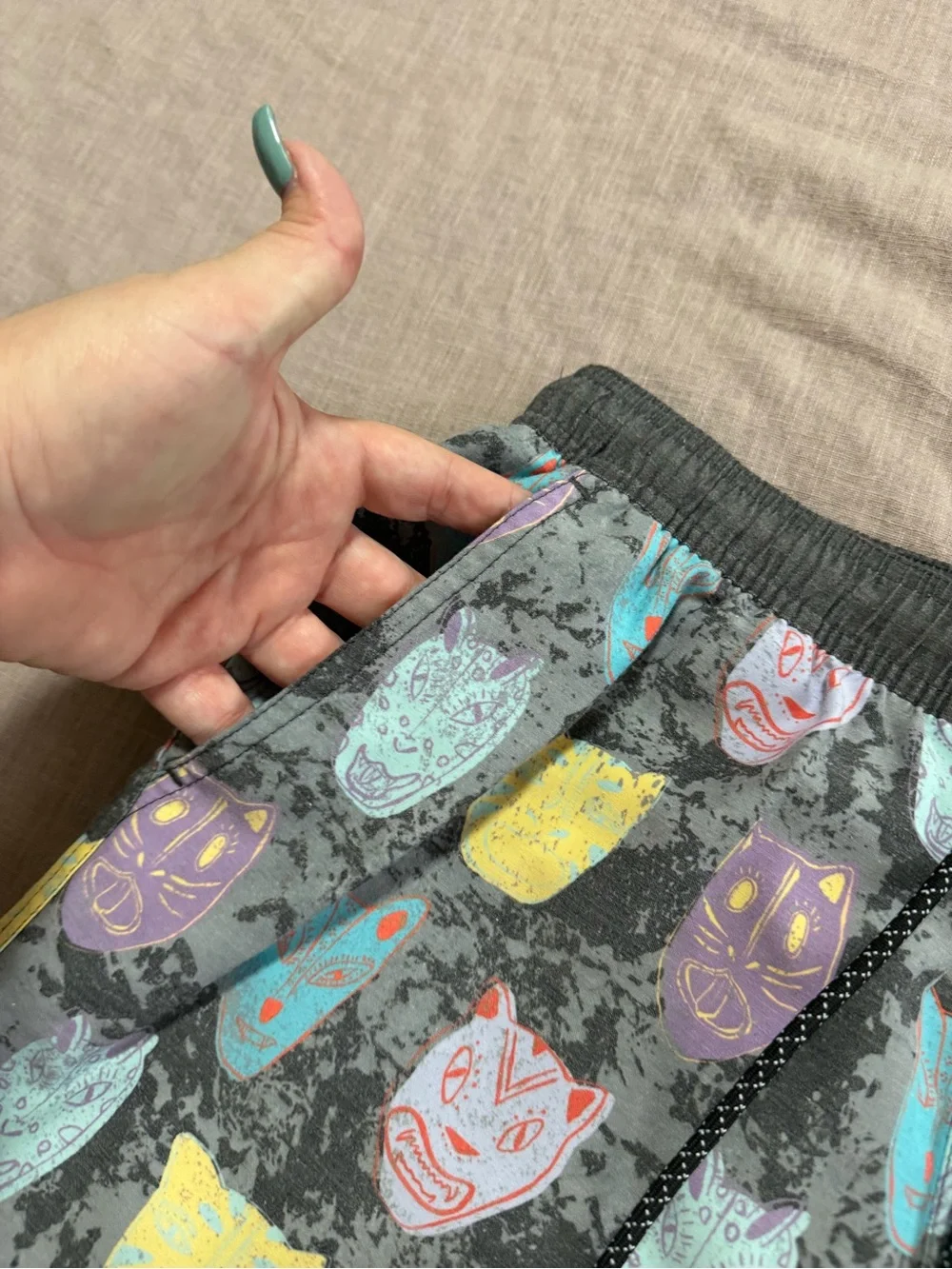 Lost Surfboards Swim Trunks All-over Print Masks Size Small Men’s Summer Beach
